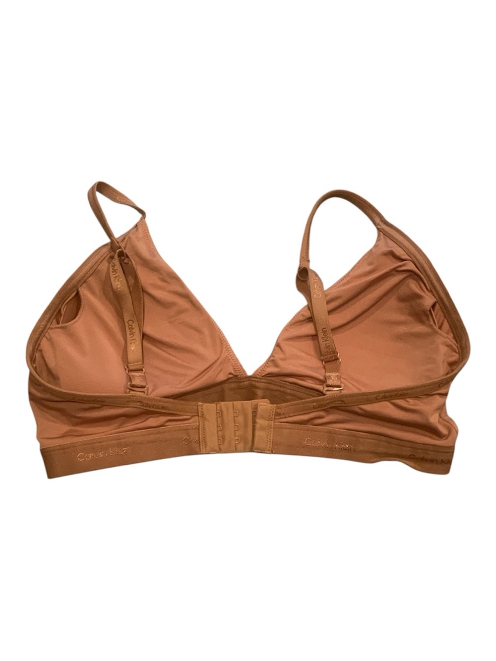 Calvin Klein Seamless Triangle Bralette - Rust Tan Brown - Picture 2 of 3